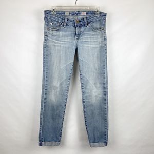 Adriano Goldschmied Women's 28R Tag Stilt Roll-Up Cigarette Denim Jeans 29x26
